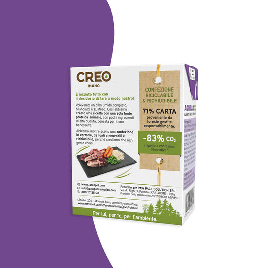 CREO MONOPROTEICO - Agnello con riso e verdure - 12 Pezzi