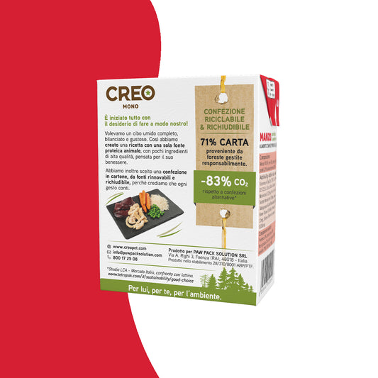 CREO MONOPROTEICO - Manzo con riso e verdure - 12 Pezzi