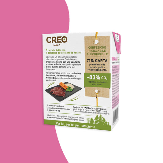 CREO MONOPROTEICO - Maiale con riso e verdure - 12 Pezzi